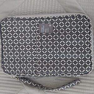 Gray and cream 9x 6 Happy Together daily wallet.